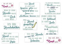 Stickserie - Sprüche Hund